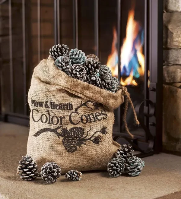 Plow & Hearth Color-Changing Fireplace Cones, 2 lb. Bag