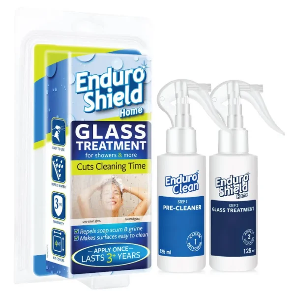 EnduroShield Home Treatment 4.2 oz Kit Shower Door Cleaner & Shower Glass Cleaner