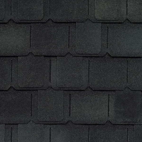 GAF Camelot II Charcoal Gray Designer Laminated Architectural Asphalt Shingles, 17 in. x 34.5 in., 25 sq. ft. per Bundle (14-Piece)