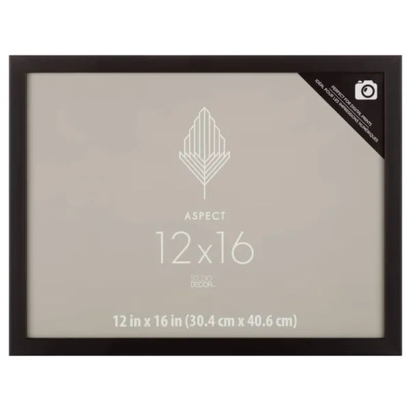 Studio Decor Aspect 12" x 16" Black Narrow Frame - Each