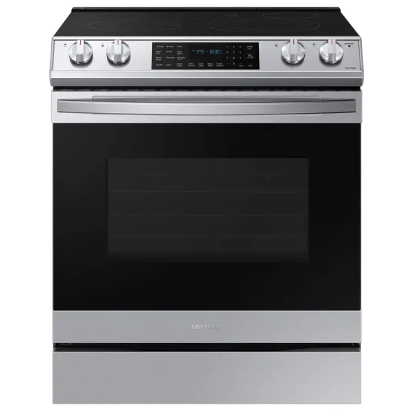 Samsung 6.3 Cu. ft. Slide-In Electric Range with Air Fry, Stainless Steel - NE63T8511SS
