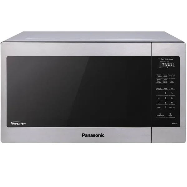 Panasonic 1.6 Cu. ft. Countertop Microwave in Stainless Steel Built-In Capable with Inverter Technology and Genius Sensor Cooking