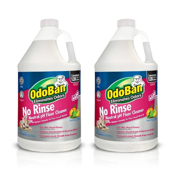 OdoBan Pet Solutions No Rinse Neutral PH Floor Cleaner Concentrate, 2 Gallons