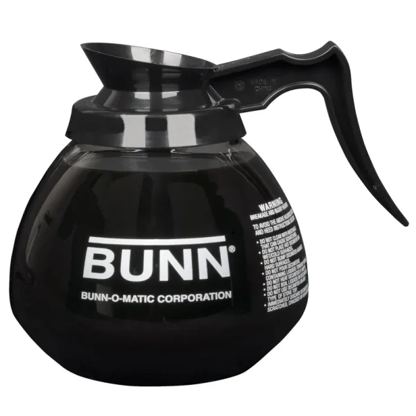 Bunn 12 Cup Commercial Glass Decanter with Black Handle (3 Pack)