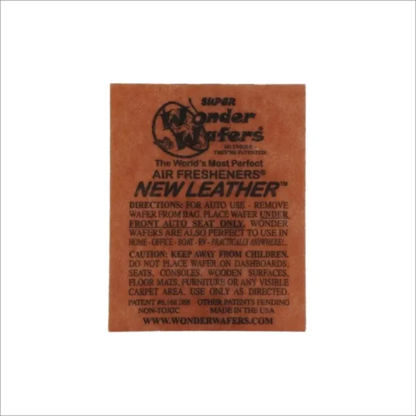 Wonder Wafers 25 ct Individually Wrapped New Leather Air Fresheners