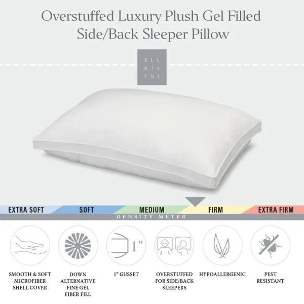 Ella Jayne Firm Down-Alternative Pillow, Standard, White