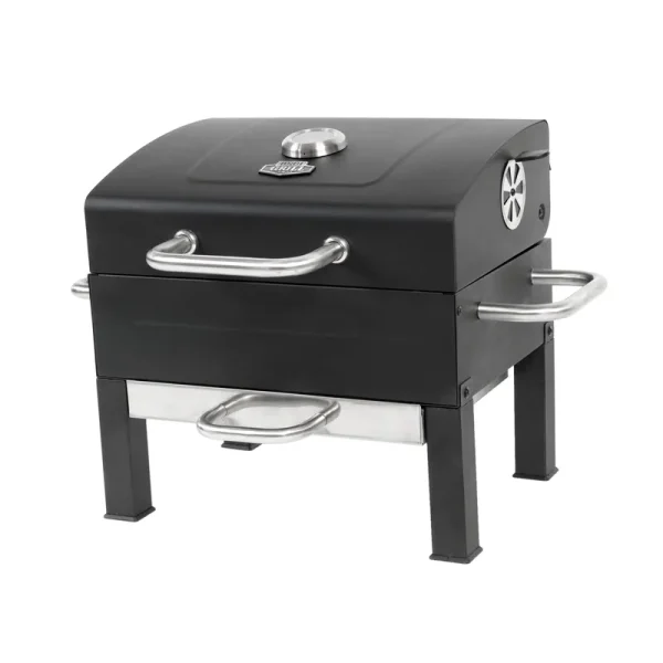 Grill Premium Portable Charcoal Grill. Black and Stainless Steel
