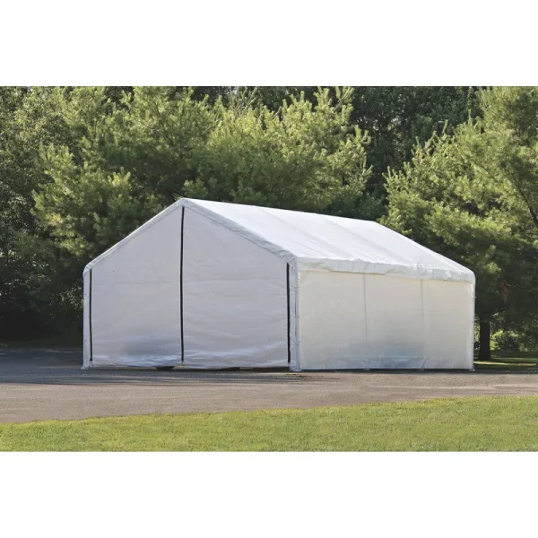 ShelterLogic 30 ft. x 50 ft. White Canopy Enclosure Kit
