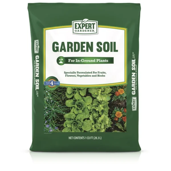 Expert Gardener Garden Soil for In-Ground Plants, 1 Cu ft, Size: 1 CF