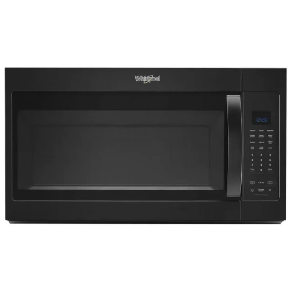Whirlpool 1.9 Cu. ft. Black Steam Microwave with Sensor Cooking