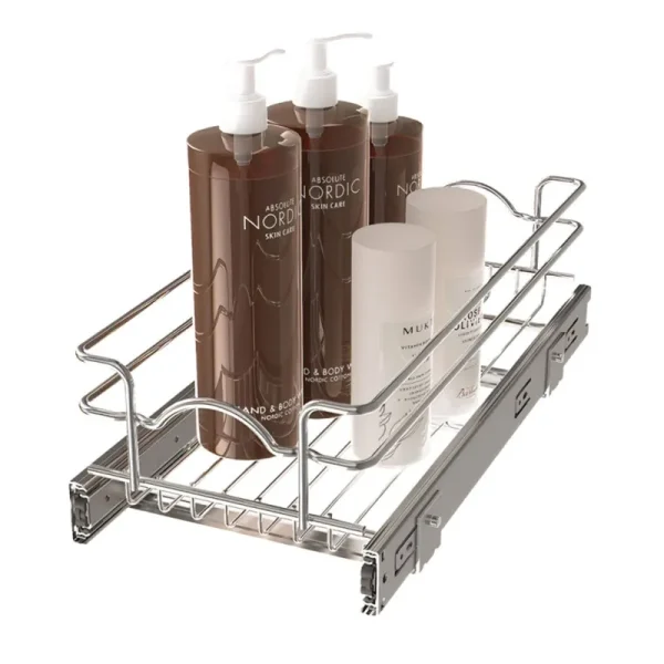 Rev-A-Shelf 5WB1-0918CR-1 9"x18" Wire Basket Pull Out Kitchen Cabinet Organizer