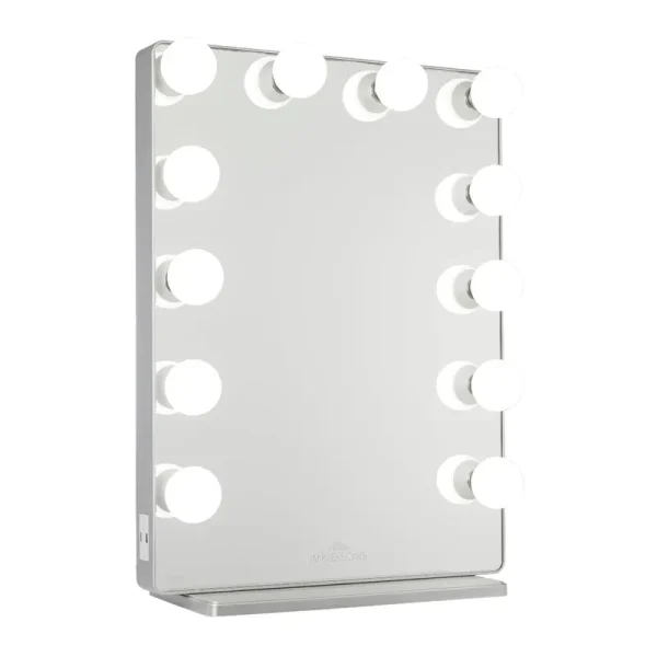 Hollywood Glow XL 2.0 Silver Frame Vanity Mirror by Impressions Vanity