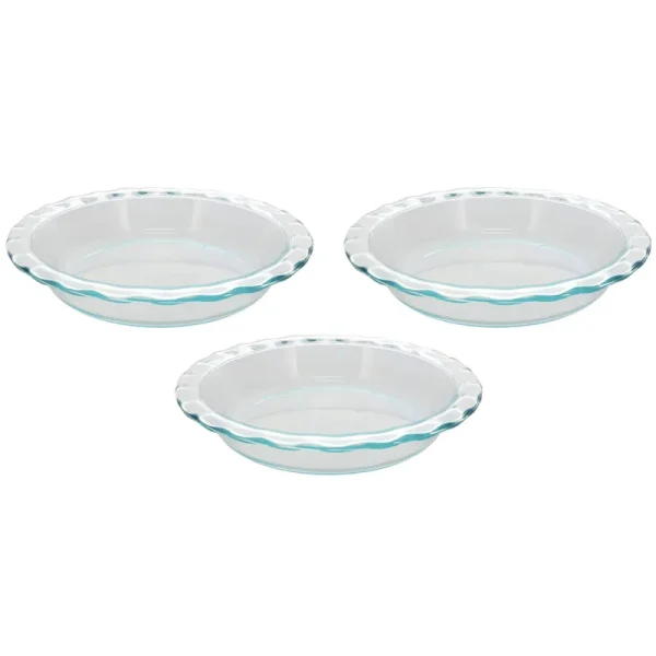 Pyrex Easy Grab Glass Pie Plate, 9.5"