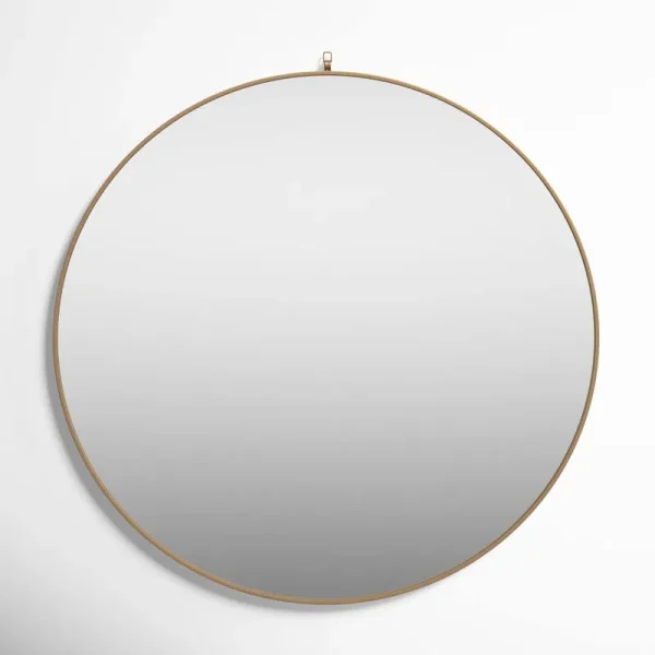 Cassie Mirror Joss & Main Finish: Brass, Size: 42" x 42"