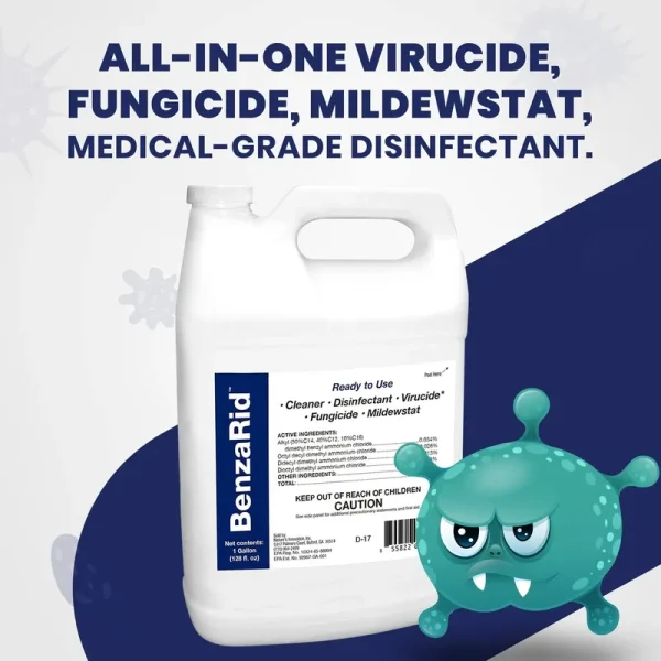 Benzarid Hospital Grade Cleaner Sanitizer - 1 Gallon