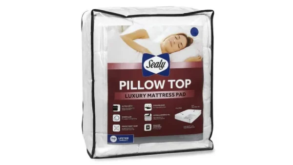Sealy - King Pillow Top Luxury Mattress Pad
