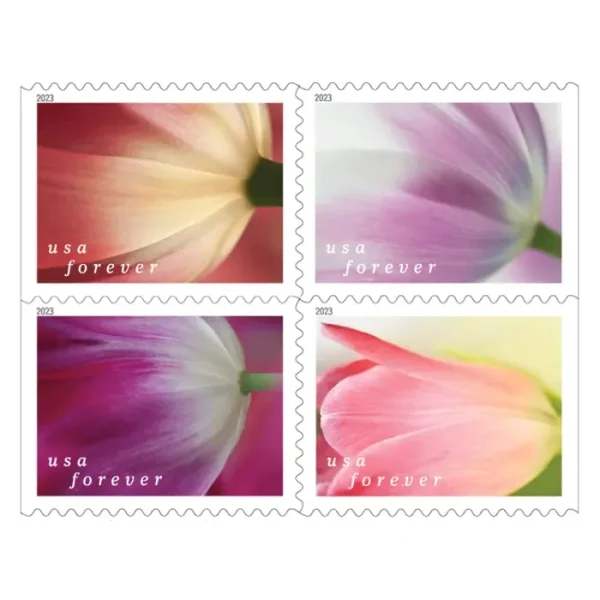 Forever Stamps 2023 Tulip Blossoms – Nature Series. First-Class Postage