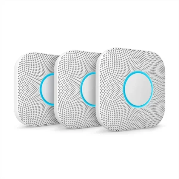 Google Nest Protect - Smoke Alarm and Carbon Monoxide Detector - Battery Operated - 3 Pack
