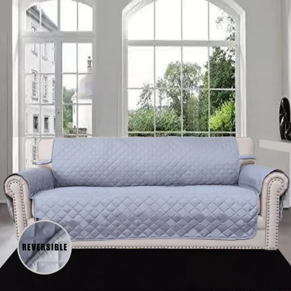 Easy-Going Sofa Slipcover Reversible Sofa Cover Water Resistant Couch Cover Furniture Protector with Elastic Straps for Pets Kid