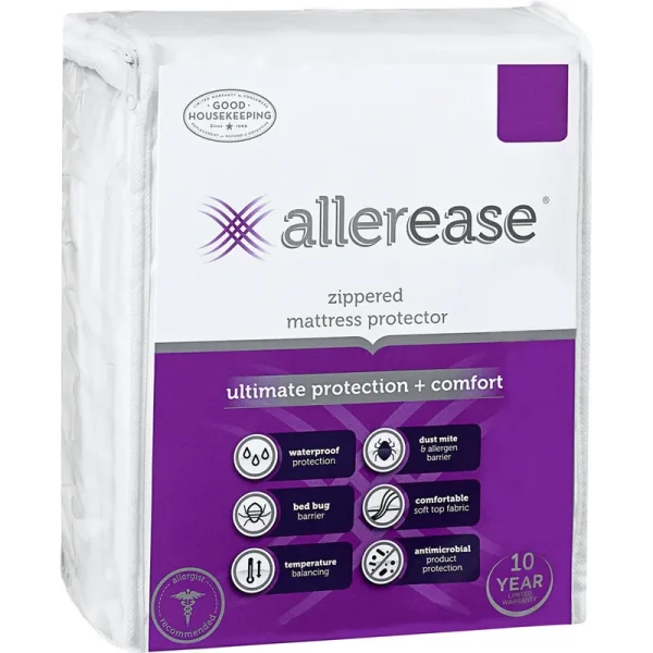 Allerease Ultimate Mattress Protector, Size: Twin, White
