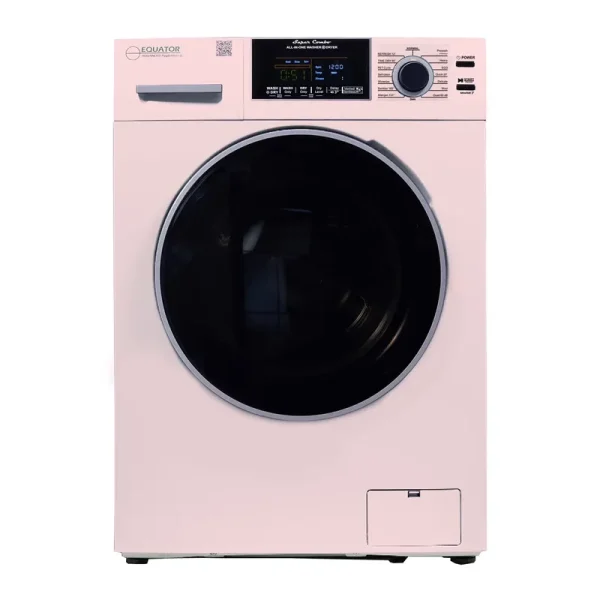 Equator All - in - One Washer Dryer VENTLESS/VENTED PET Cycle 1.62cf/15 lb 110V in Pink
