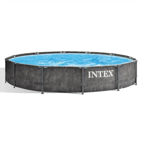 Intex Greywood Prism Frame 12'x30" Round Above Ground Swimming Pool