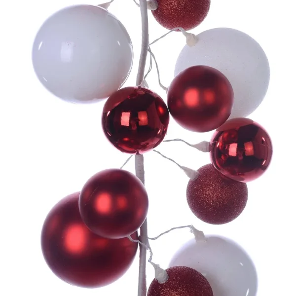 6ft Red & White Ball Garland by Ashland | Michaels