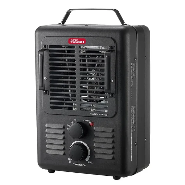 Hyper Tough 1500W Utility Space Heater, Size: 10.24 inch x 6.89 inch x 15.91 inch, Black