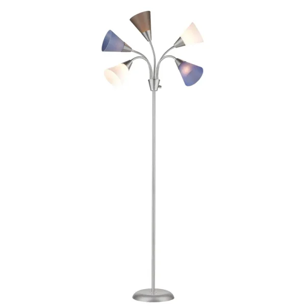 Room Essentials 5 Head Floor Lamp Blue