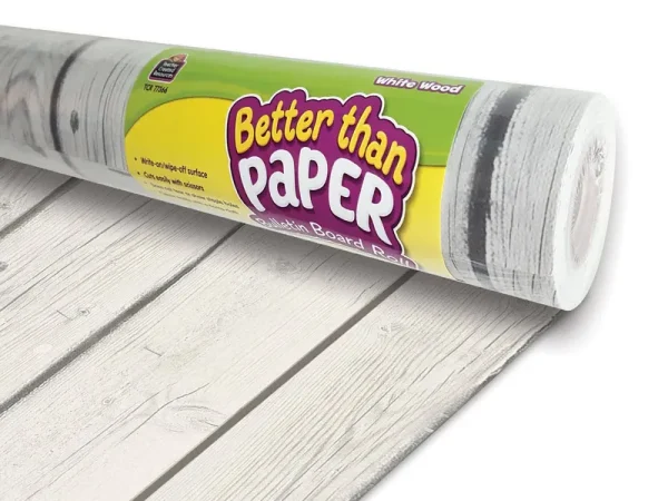 Teacher Created Resources White Wood Better Than Paper Bulletin Board Roll