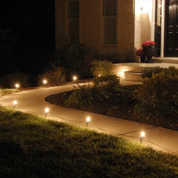 Lumabase Electric Pathway Lights 10 Count Clear