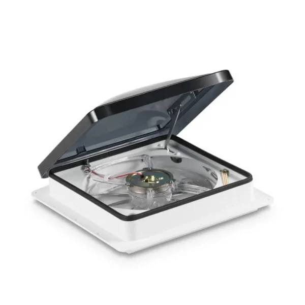 Dometic Fantastic Vent 7350 - Variable Speed Fan Hatch with Automatic Dome Lift - 14×14 Standard Roof Window for RV. Camper. Trailer