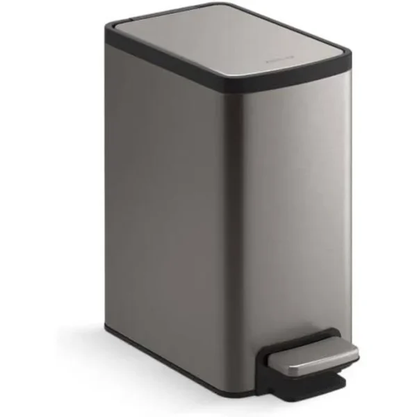 Kohler 6-Liter Step Trash Can, 31319, Stainless