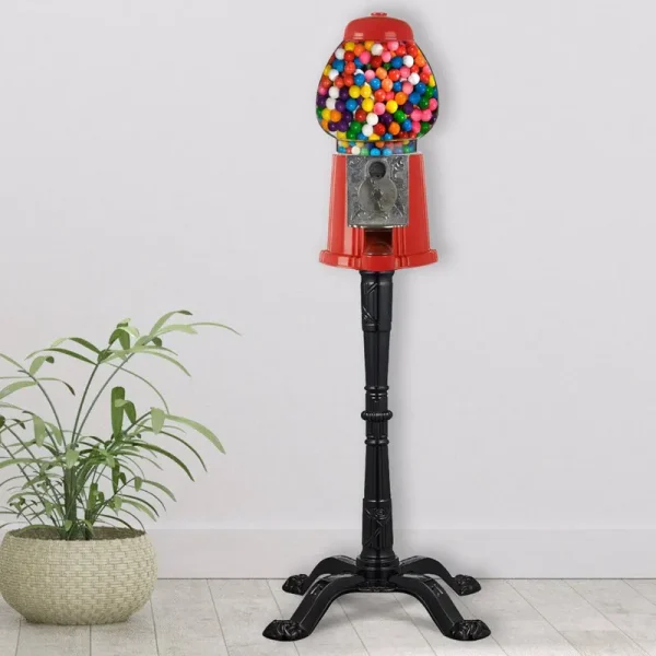 Great Northern 15" Vintage Candy Gumball Machine & Bank with Stand