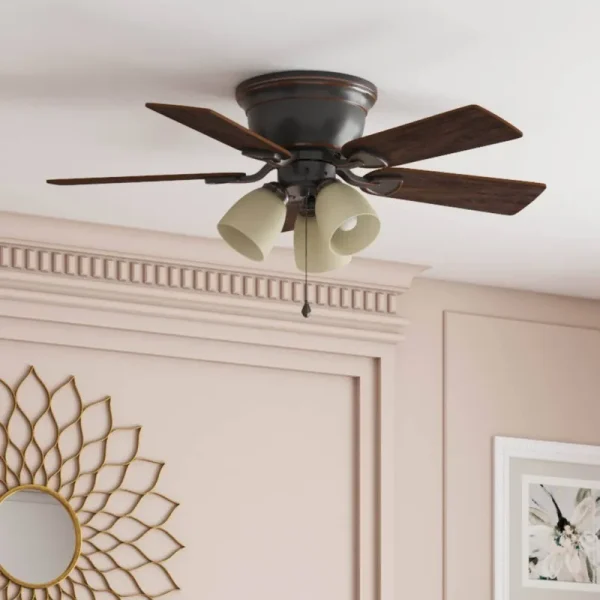 Harbor Breeze Centreville 42" Oil-Rubbed Bronze Indoor Flush Mount Ceiling Fan