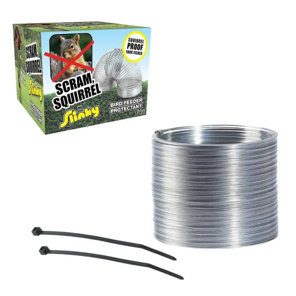 Scram, Squirrel by Slinky Bird Feeder Protectant