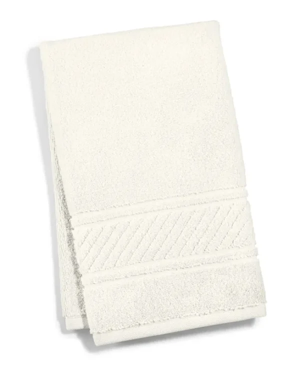 Martha Stewart Collection Spa 100% Cotton Hand Towel, 16" x 28", Created for Macy's - Vanilla
