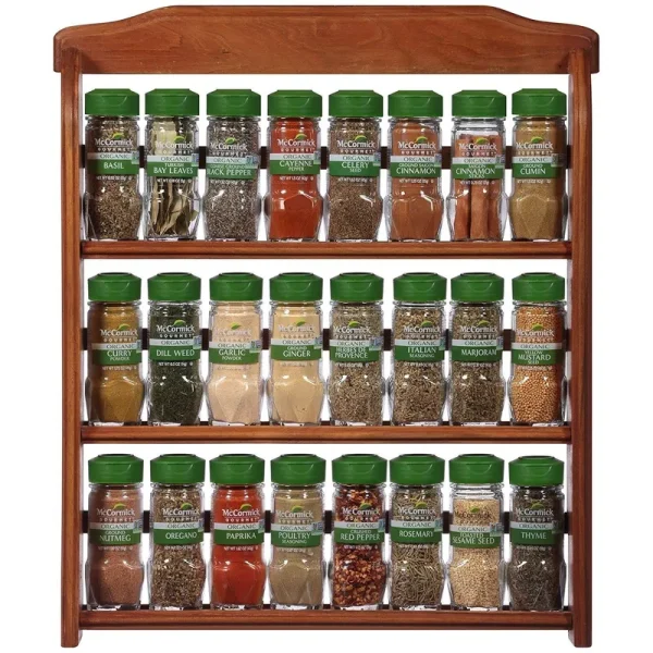McCormick Spices & Herbs, Organic, 3-Tier Wooden Rack - 27.98 oz