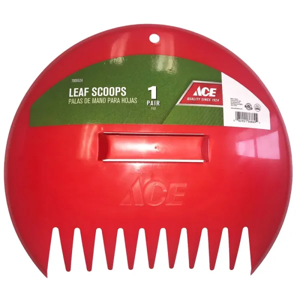Ace 12.5 in. L x 14.5 in. W Plastic Leaf Scoop Polycarbonate