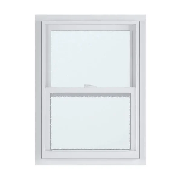 American Craftsman 23.375 in. x 35.25 in. 50 Series Low-E Argon Glass Single Hung White Vinyl Fin Window. Screen Incl