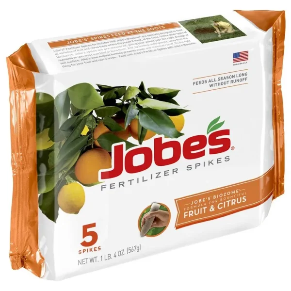 Jobes Fruit & Citrus Tree Fertilizer Spike - 5 pack