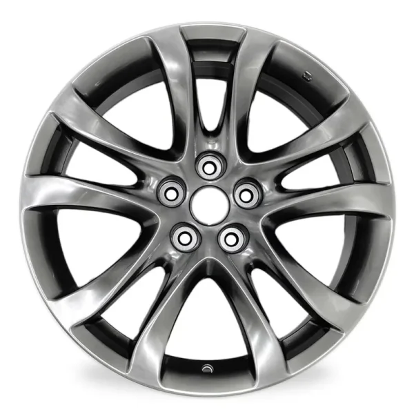 19" 19x7.5" Automotive Rim New Single Wheel for Mazda 6 2014 - 2017 Dark Hyper Silver OEM Design Replacement