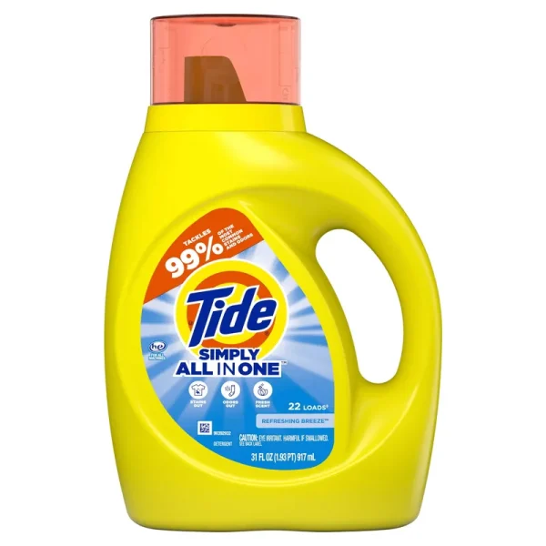 Tide Simply Clean & Fresh Liquid Laundry Detergent Refreshing Breeze - 31.0 fl oz