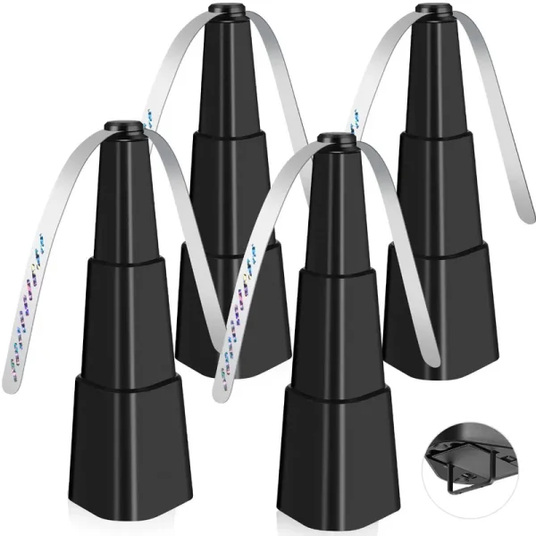 Fretech Fly Fans for Tables 4 Pack - Fly Repellent for Outdoor Indoor Meal - Portable Automatic Picnic Table Food Fly Fans -Fly Repellent Fans