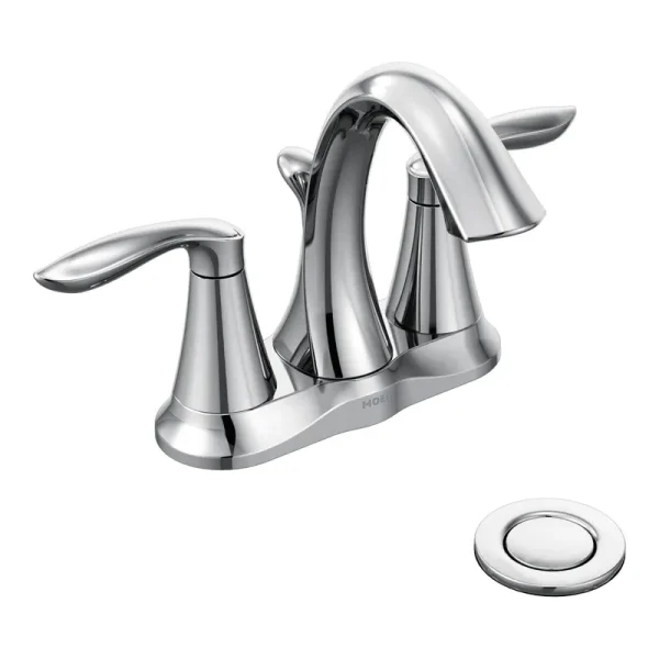 Moen 6410 Eva Chrome Two-Handle Bathroom Faucet