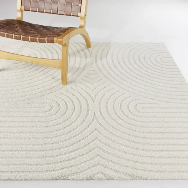 Balta Caserio Modern Arches Area Rug - 6'7" x 9' - Cream