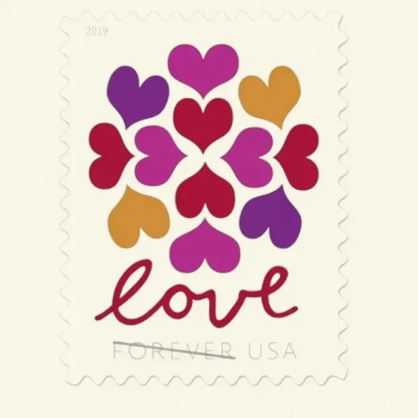 2019 Love Whole Hearted First Class- Forever Postage Stamps