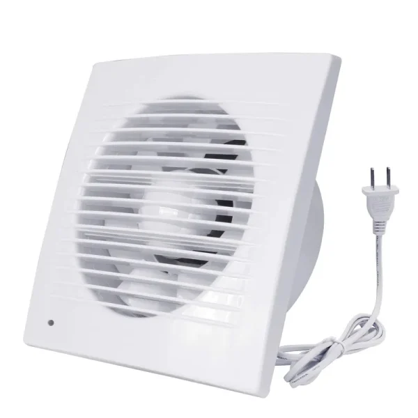 HUGOOME Exhaust Fan, 12W Ventilation Extractor with Anti-backflow Check Valve Ultra Thin, Window and Wall Mount Vent Fans for Kitchen Bathroom