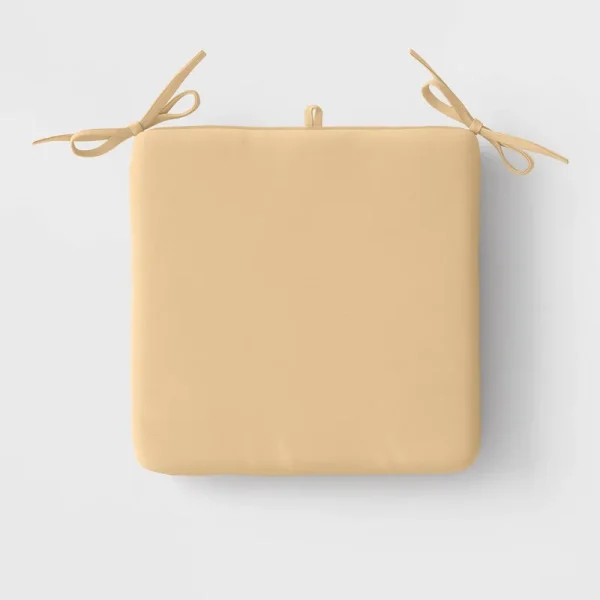 16"x16" Outdoor Chair Seat Cushion Tan - Room Essentials