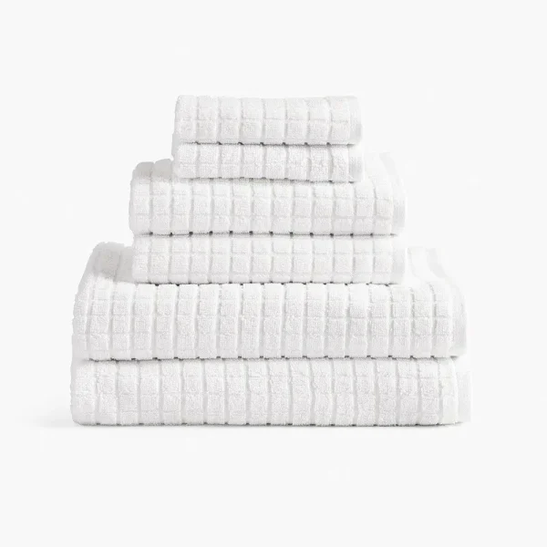 Under The Canopy Cotton & Hemp Towel - White White / Bath Sheet